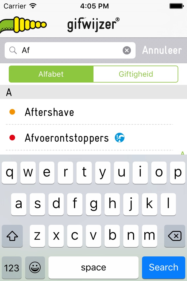 Gifwijzer Plus screenshot 3