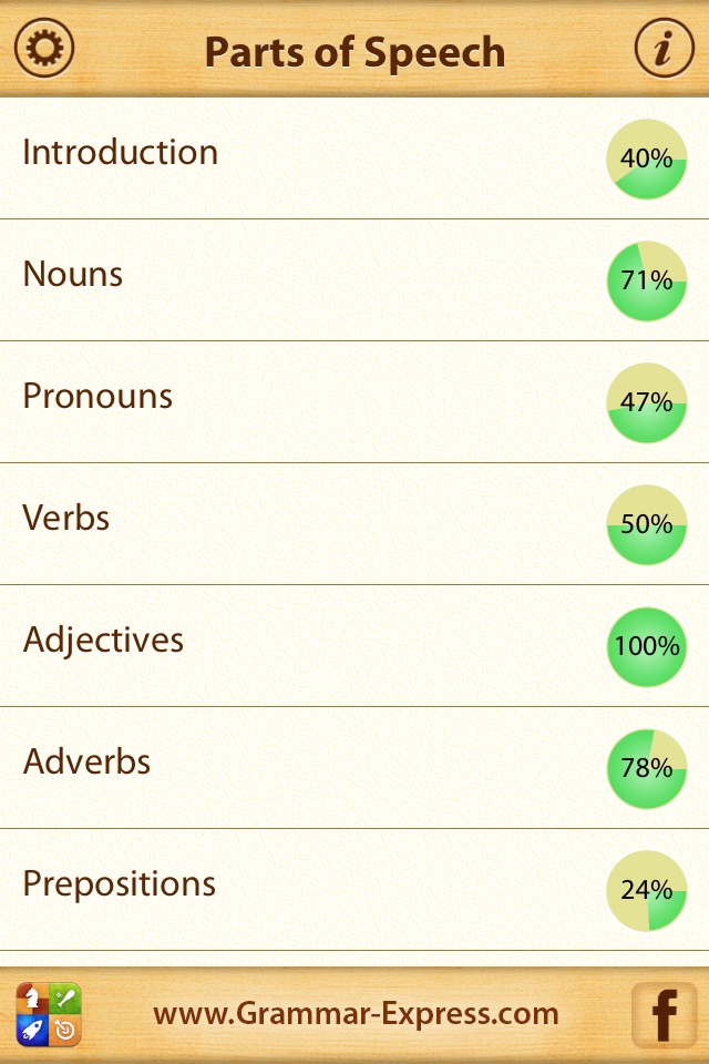 English - Parts of Speech screenshot 2