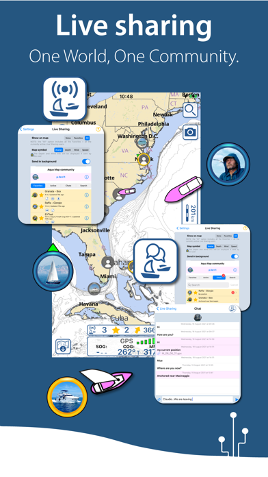 Aqua Map: Marine & Lake charts Screenshot