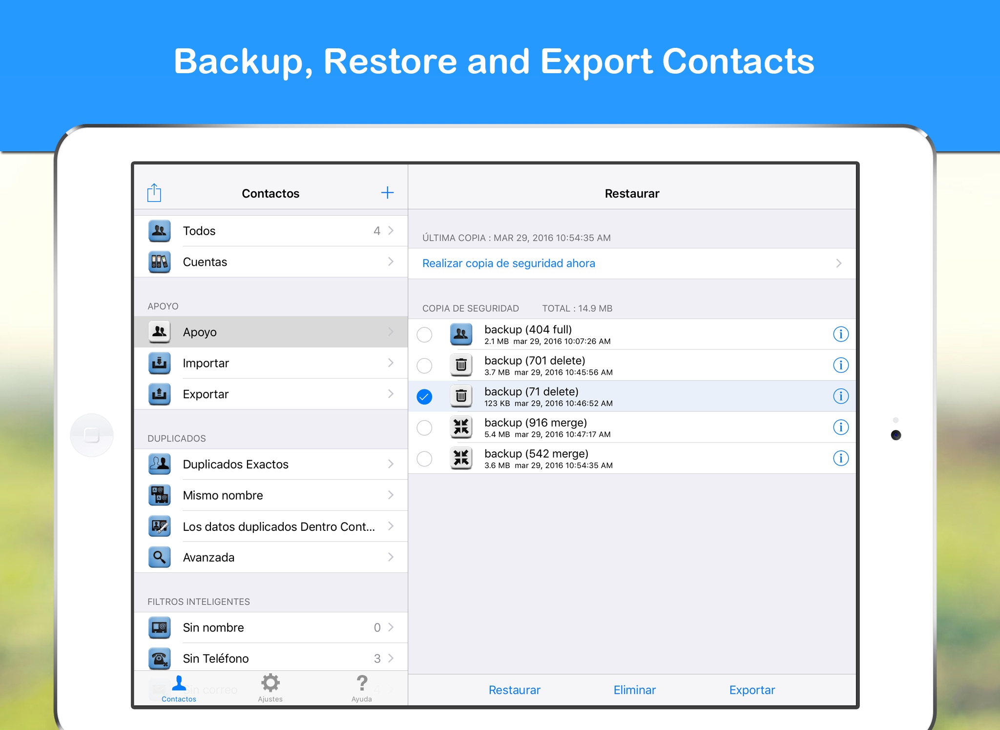 Cleaner - Merge Contacts screenshot 2