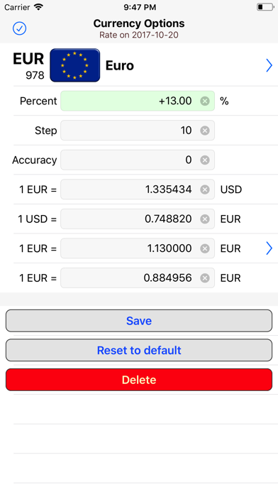 Currency price comparator screenshot 3