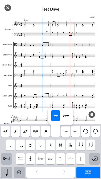 楽譜Pro - 楽譜作成、作曲、曲作り screenshot1