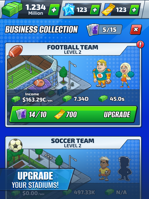 Idle Sports Tycoon Game screenshot 2