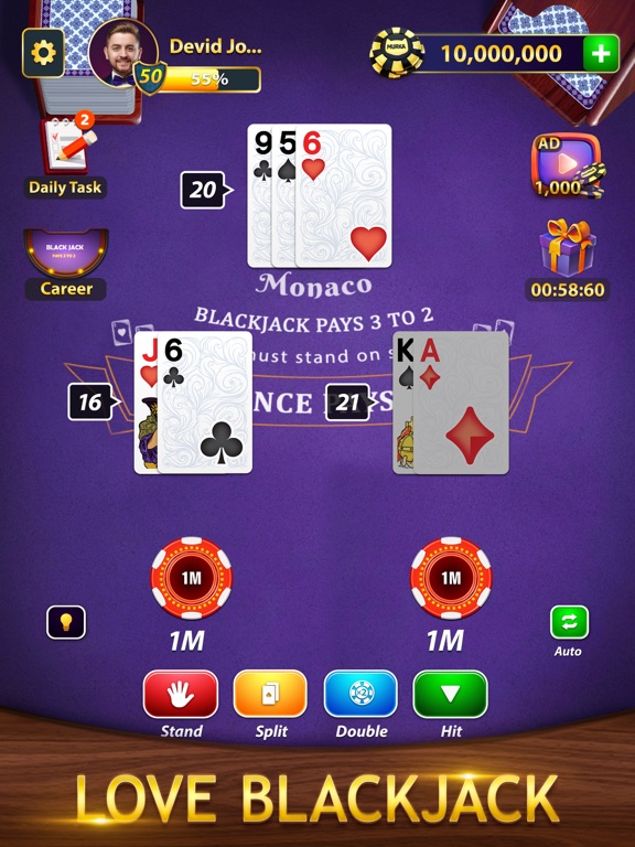 BlackJack by Murka: 21 Classic screenshot 4