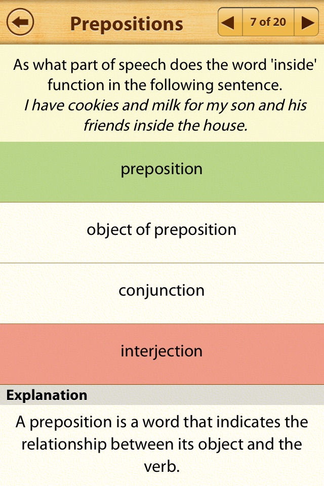 English - Parts of Speech screenshot 4