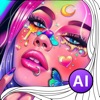 Glitter Coloring Book With Ai