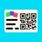 Copy any QR Code on a plastic card: price tag, inventory label, internet link, VCard