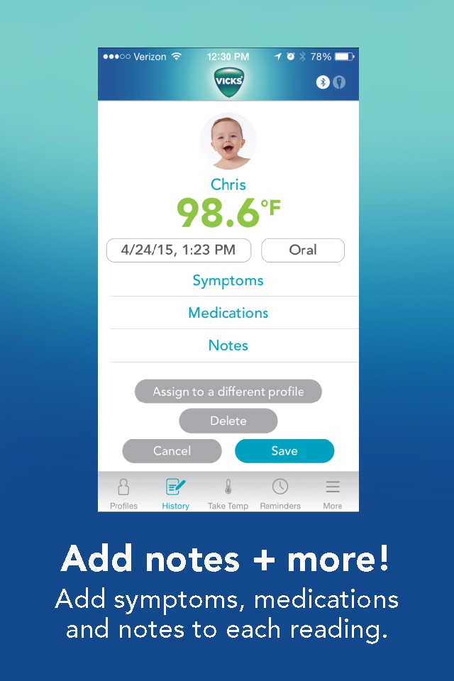 Vicks SmartTemp Thermometer screenshot 3