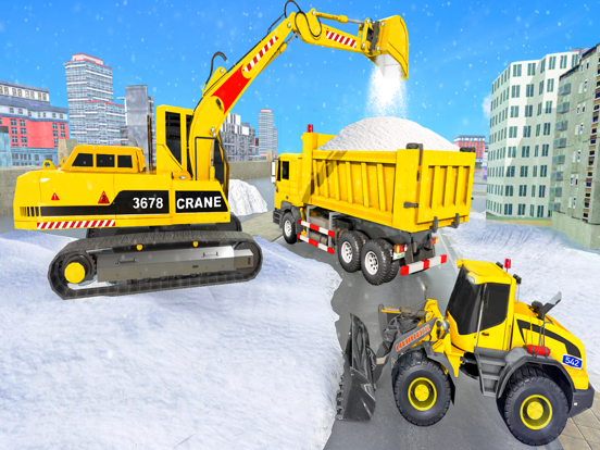 US Snow Excavator Simulator 3D screenshot 3