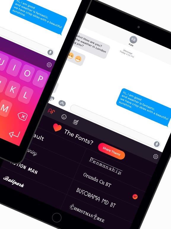 Font Party: New Keyboard Fonts screenshot 2