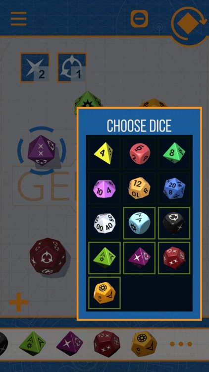 Genesys Dice