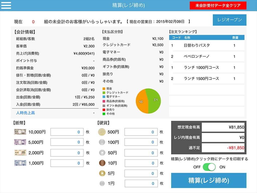 Change - POSレジアプリ screenshot 2