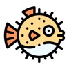 Puffer Fish Stickers