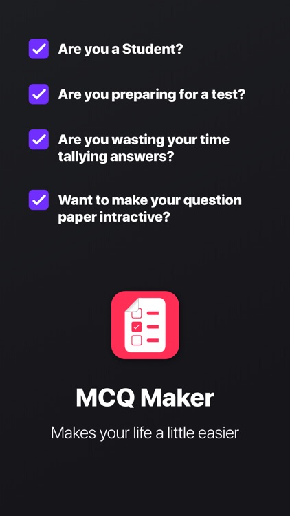 MCQ Maker Lite : Image to MCQs screenshot-0