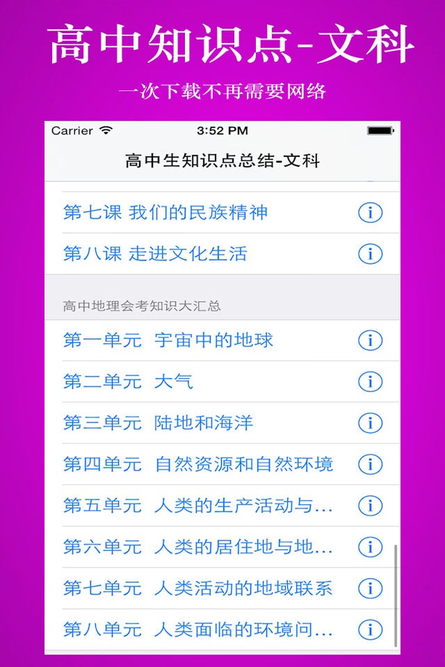 高中知识点总结大全-文科 screenshot 3