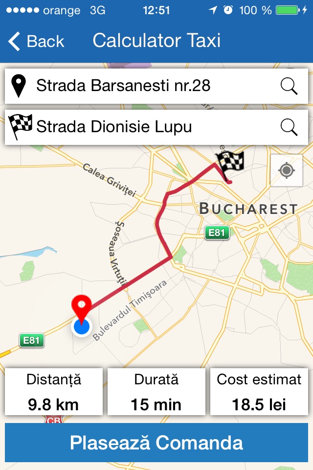 Cris Taxi Bucuresti screenshot 2