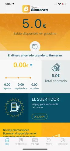 Screenshot 1 Tarjeta Bumeran iphone