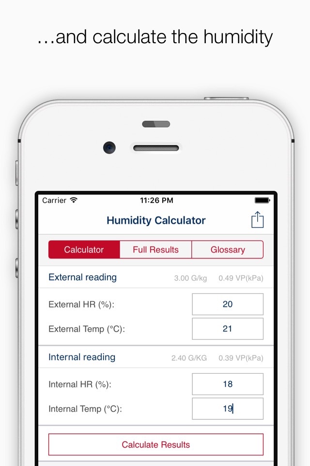 Humidity Calculator (Basic) screenshot 2