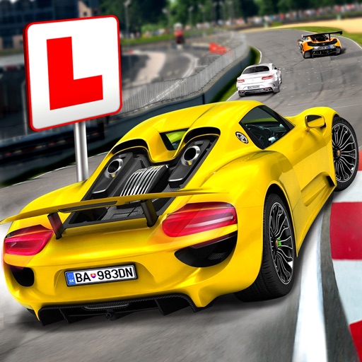 Race Driving License Test Icon