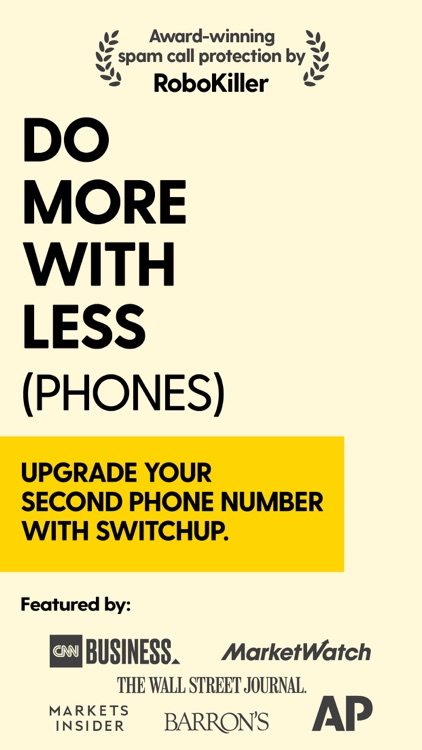 SwitchUp - Second Phone Number