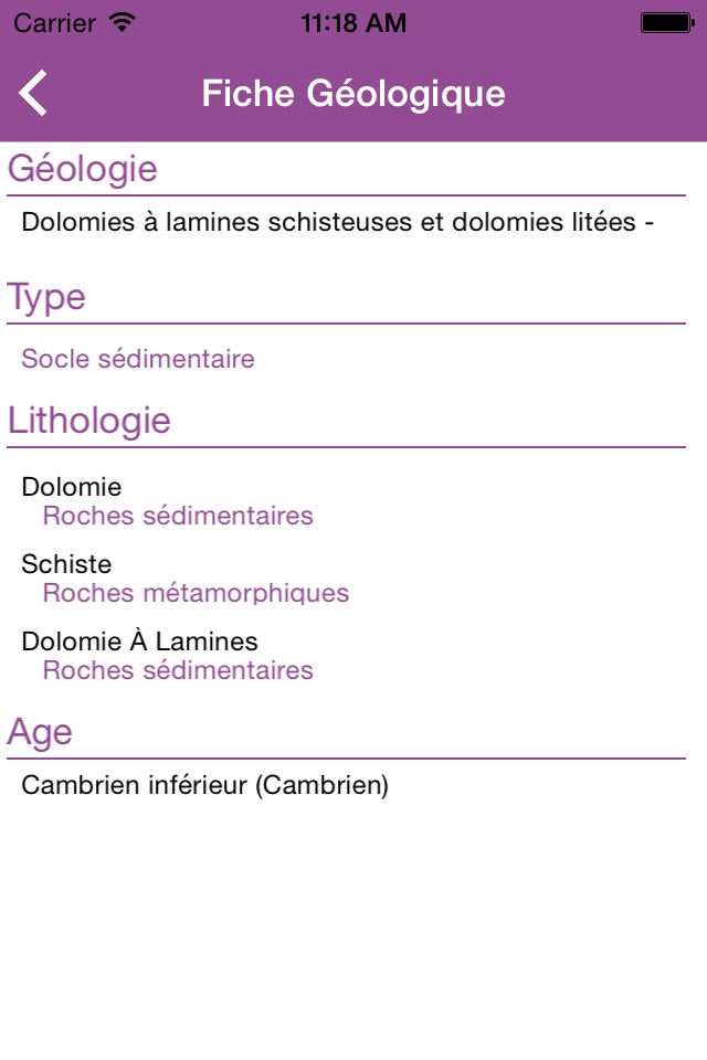 InfoGeol screenshot 2