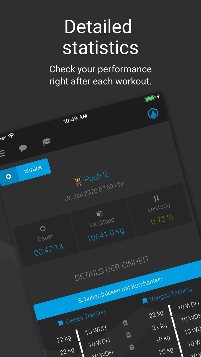 GAINSFIRE Workout Tracker Log