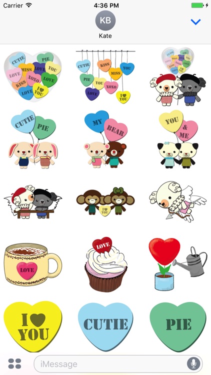 Valentine's Day Stickers Love