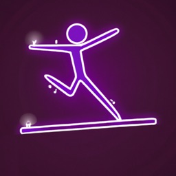 Neon Stickman Draw Runner