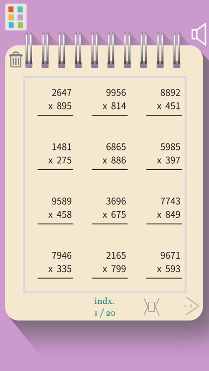 Math Loops Multiplication