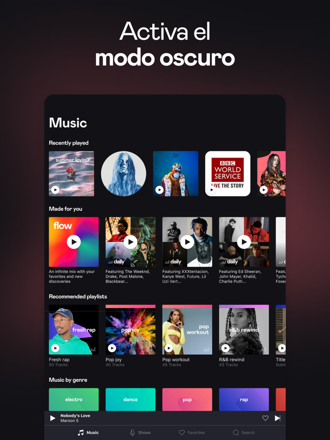 ‎Deezer: Música y podcast Screenshot