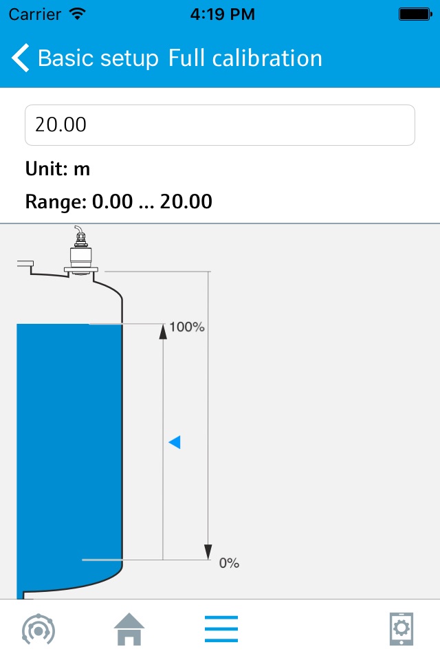 Endress+Hauser SmartBlue screenshot 3