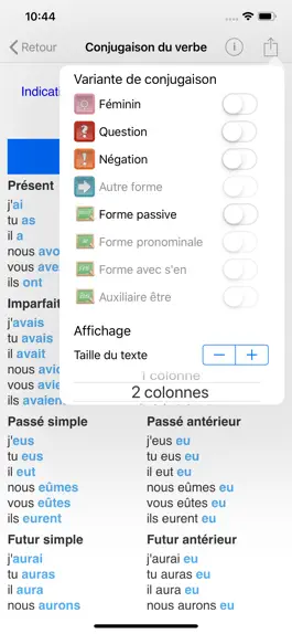 Game screenshot Le Conjugueur hack