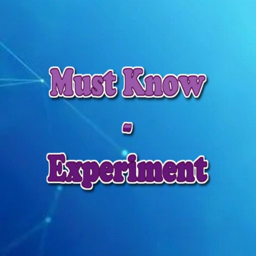 Must Know - Experiment