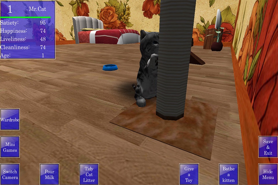 Cute Pocket Cat 3D screenshot 2