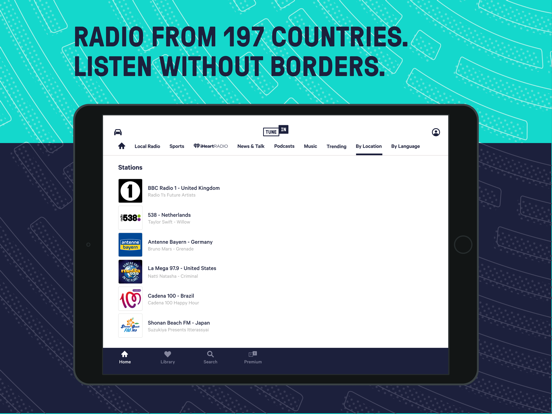 Tunein: Online Radio Luisteren iPad app afbeelding 6
