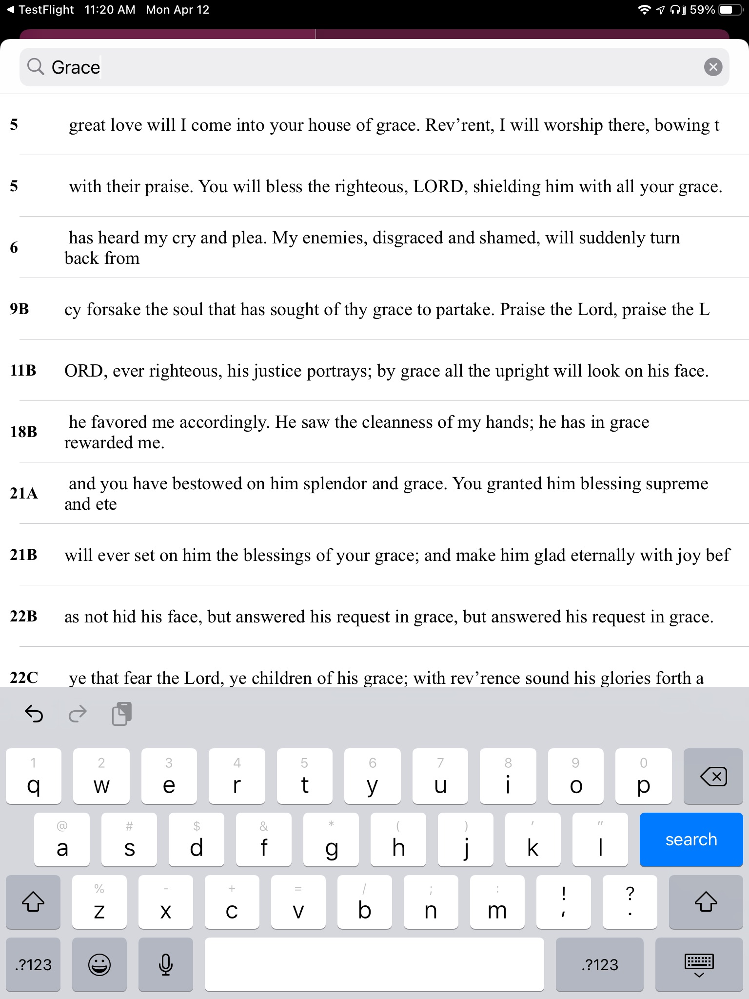 Trinity Psalter Hymnal screenshot 3