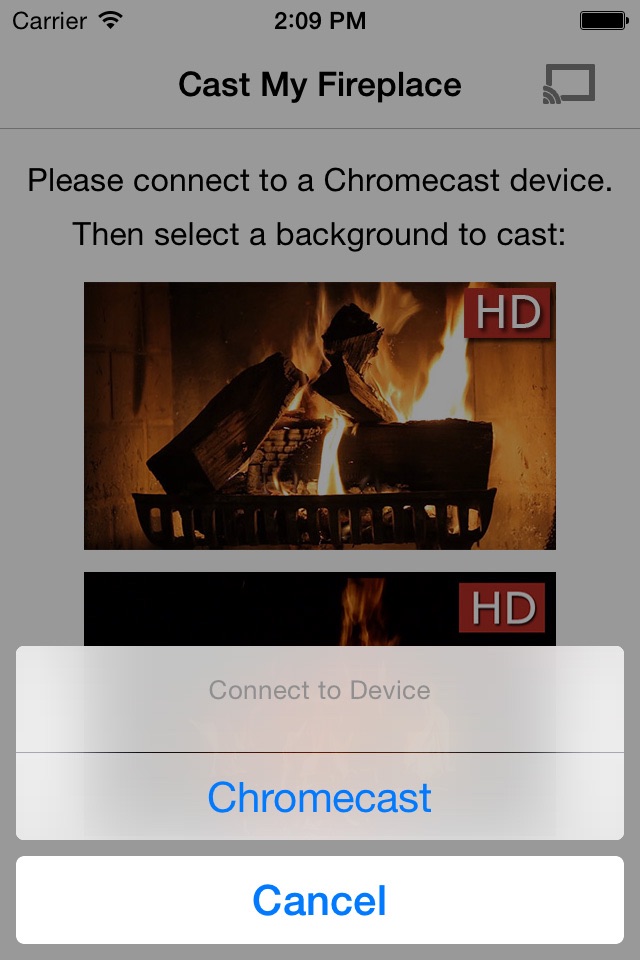 Fireplace on TV for Chromecast screenshot 2