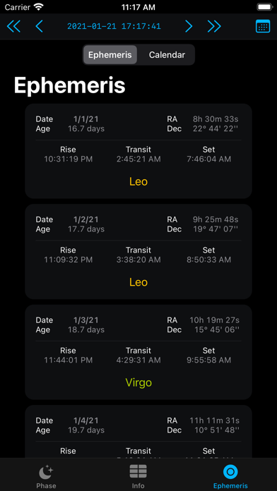 LunarSight: Calendrier lunaire LunarSight: Calendrier lunaire