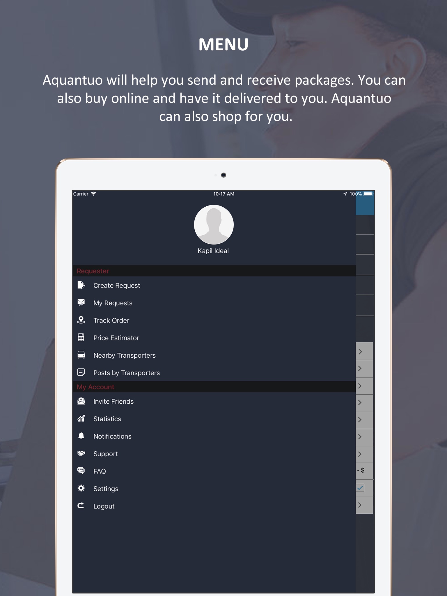 Aquantuo screenshot 2