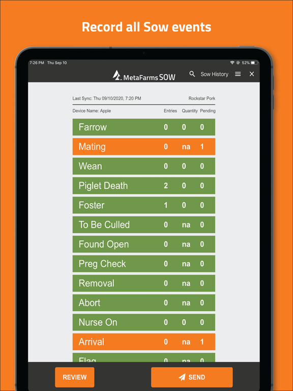 MetaFarms Sow Mobile screenshot 2