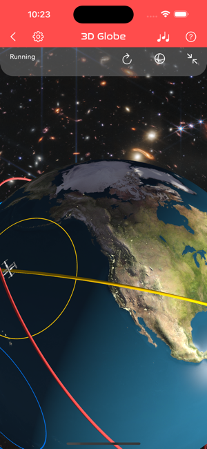 ‎3D екранна снимка на ISS Tracker в реално време