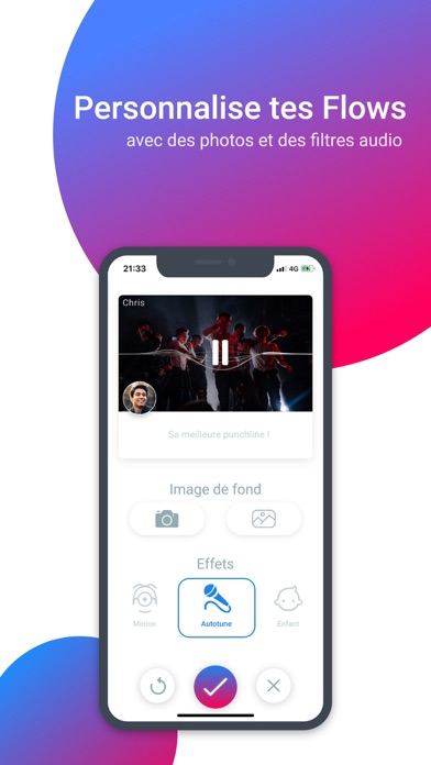 Screenshot #3 pour FLOW - Reseau Social Vocal