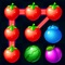 Wonderful and simple connect match 3 line puzzle game of fruits