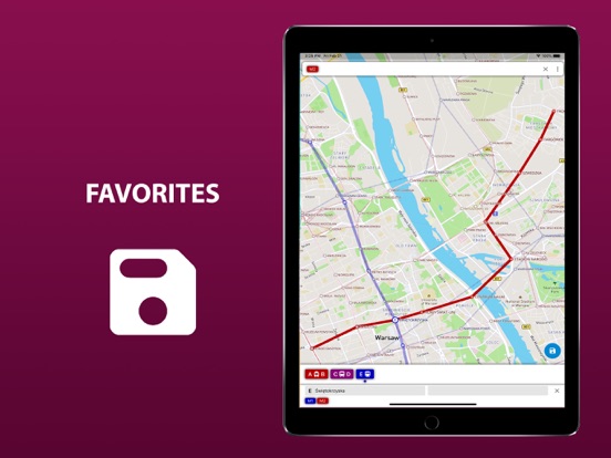 Public transport map Warsaw screenshot 4