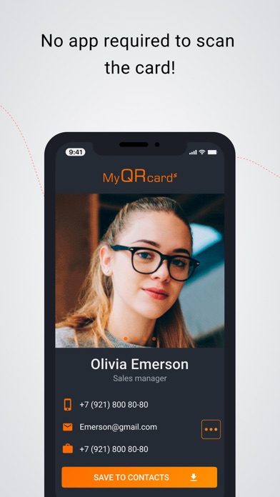 MyQRcards screenshot 2