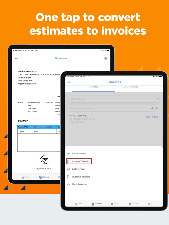 SIR: Invoice & Receipt Maker screenshot 4