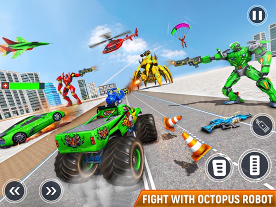 Octopus Robot Car Game 3D- War screenshot 3