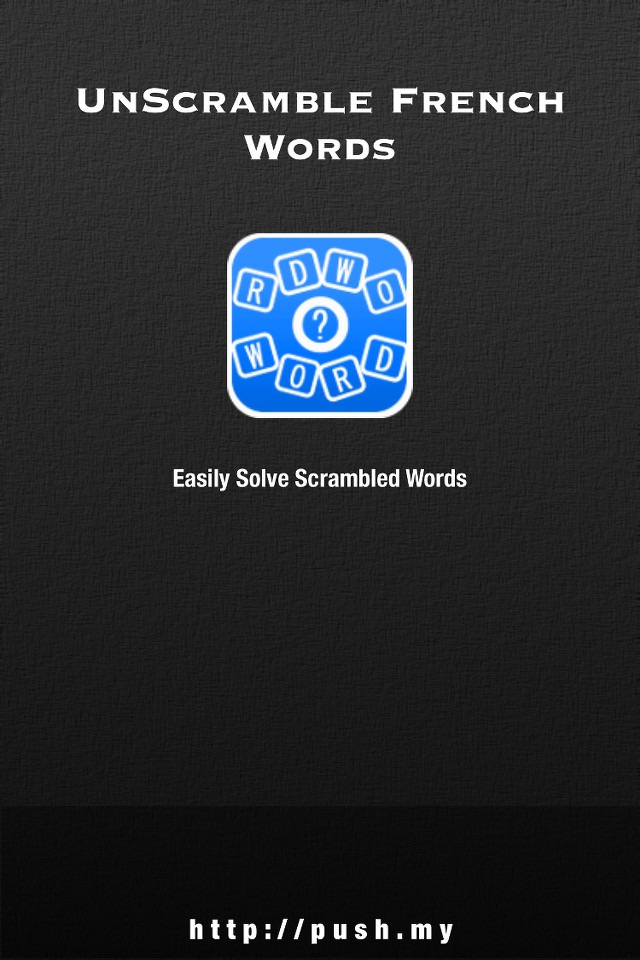 UnScramble French Words screenshot 2