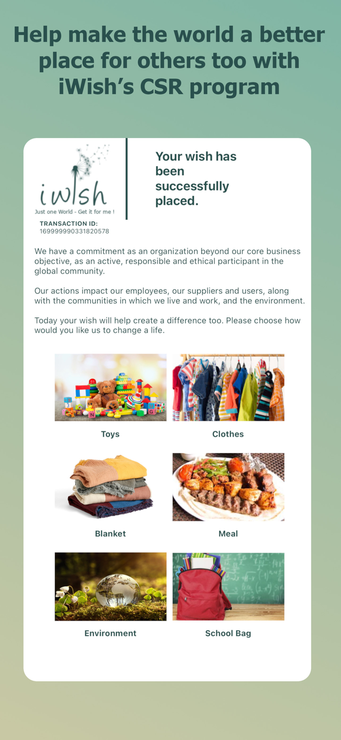 iWish- Just One World, Get It