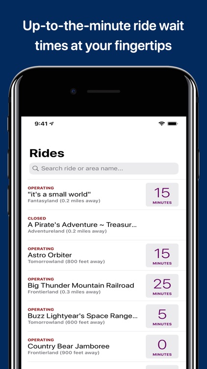 Wait Times for Disney Parks screenshot-3